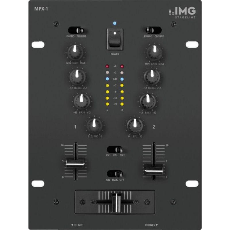 IMG Stageline MPX-1 DJ Stereo Mixer