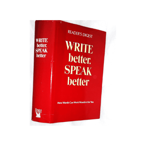 Reader's Digest Write Better, Speak Better