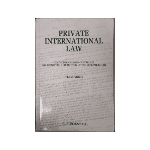 Private International Law Third Edition